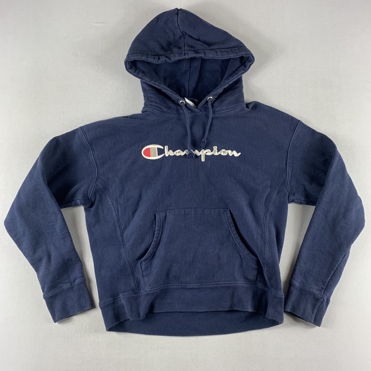 Pullover Hoodie Blue Champion Hoodie Womens CHAMPION REVERSE WEAVE