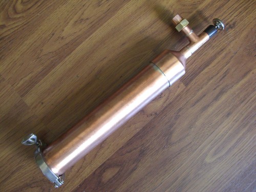 Beer Keg Kit Moonshine Still Head 1 ft COPPER column 2" x 1/2 tri clamp w/union 