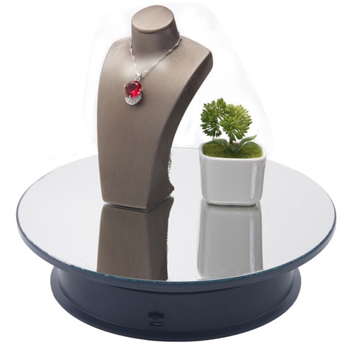 360° Rotating Electric Turntable Display Stand Jewelry Photography Show