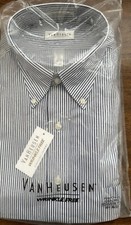 Van Heusen Pink Wrinkle Free Men's Long Sleeve Dress Shirt Size 16 1/2 36/37