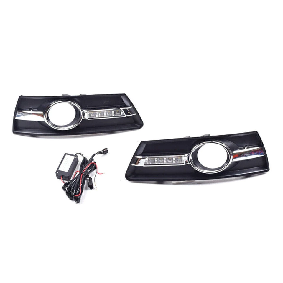 Kit de faros antiniebla blancos de luz diurna LED 11 DRL para Volkswagen CC 2010-2013 Foto 3 de 4