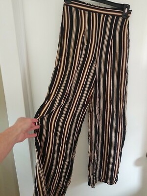 striped boho pants