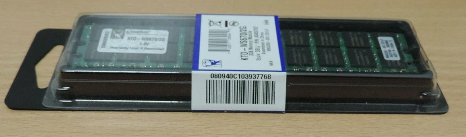 Kingston KTD-WS670/2G 2 GB DDR2 400 MHz DIMM Memory Module SK022 CC 17 - Image 2 of 4