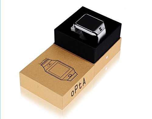 Reloj inteligente DZ09 Bluetooth | Ranura para SIM y memoria con cámara - colores negro y marrón - Imagen 3 de 7