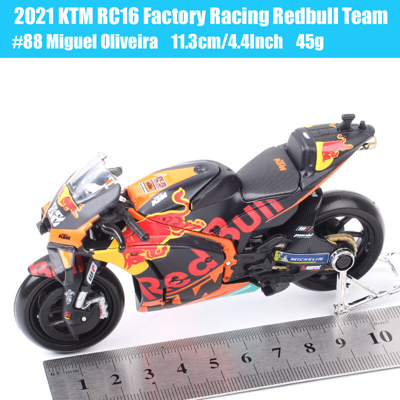 Maisto 1/18 2021 KTM RC16 GP Racing #88 Miguel Oliveira Motorcycle