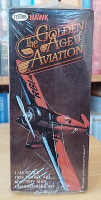 Testors Hawk 1:48 1929 Travel Air Mystery Ship Vintage Kit No. 916, Sealed