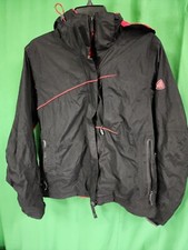Nike ACG YOUTH Zip Up Jacket Black Red With Hood Size Medium 8/10