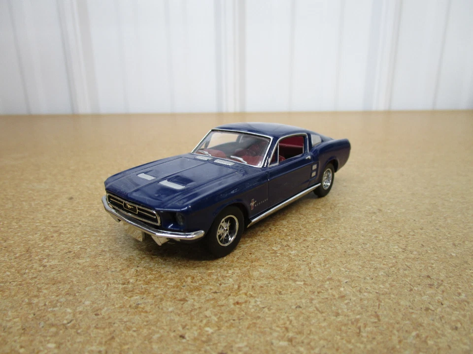 1967 Ford Mustang 1/43 Matchbox DINKY diecast blue LOOSE fastback coupe - Image 3 of 4