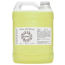 Kukui nut oil organic carrier cold pressed 100% pure natural 128 oz bulk 1 gal