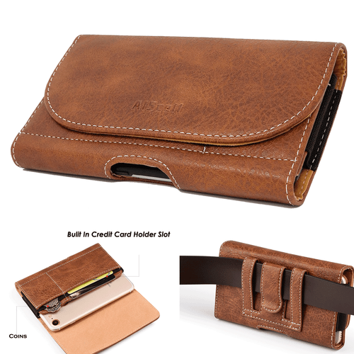 For TCL 30 V 5G, 30 XE 5G, REVVL V, PU Leather Pouch Magnetic Case Clip Holster - Picture 14 of 43