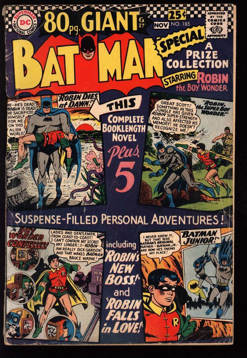BATMAN #185 2.0 // 80 PAGE GIANT DC COMICS 1966 | eBay