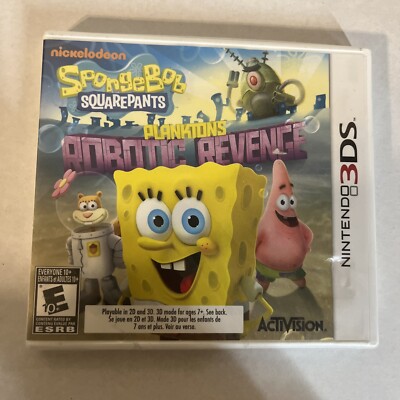SpongeBob SquarePants: Plankton's Robotic Revenge Nintendo 3DS Game New & Sealed