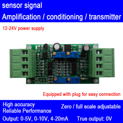 0-5V 0-10V 4-20mA Load Cell Sensor Transmitter Signal Amplifier Module Y-S65