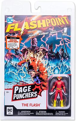 DC DIRECT WV1 FLASHPOINT FLASH 3IN ACTION FIGURE W/COMIC