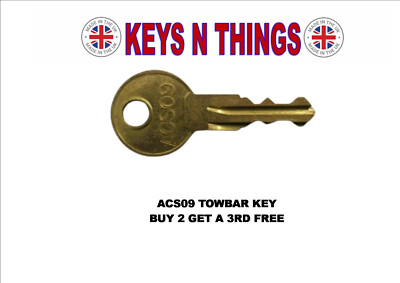 WITTER TOW TRUST TT  THULE GDW PCT BRINKS ACS09 TOWBAR KEYS BUY 2 GET A 3RD FREE