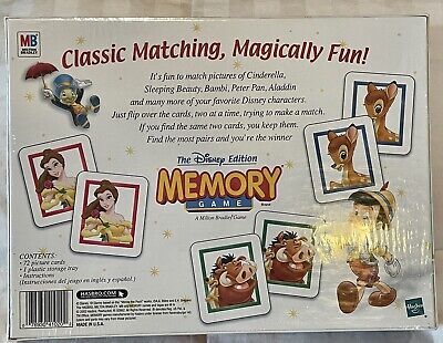 Memory Game 2002 The Disney Edition Classic Matching Magically Fun