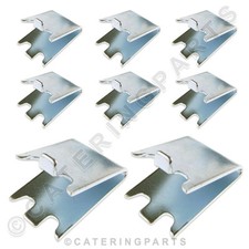 8 PACK PC02 SHELF SUPPORT PILASTER CLIP BRACKET FOR FRIDGE FREEZER WIRE SHELVES