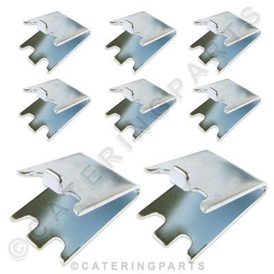 8er PACK PC02 REGALTRÄGER PILASTER CLIP HALTERUNG FÜR KÜHL-GEFRIERSCHRANK DRAHT REGALE
