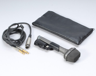 AUDIO TECHNICA AT822 POWERED STEREO MICROPHONE W  CORD CLUCH & CASE TESTED WORKS