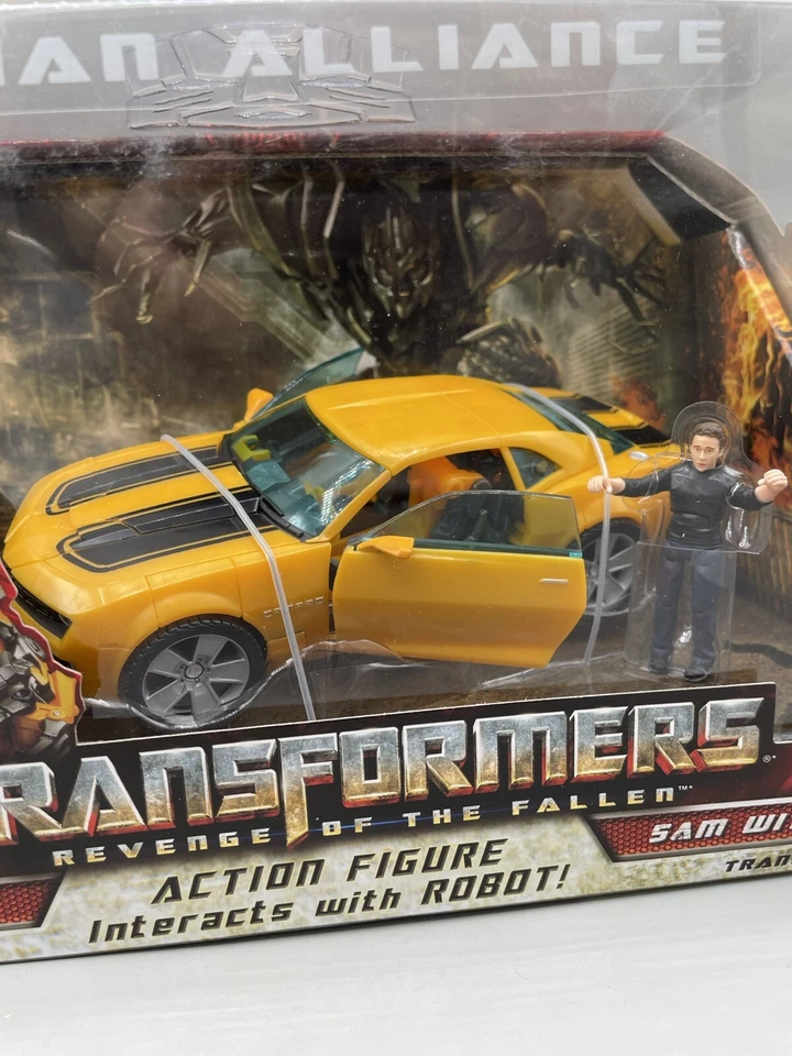 Authentic Hasbro Transformers ROTF Human Alliance Bumblebee & Sam Witwicky NEW - Image 2 of 4