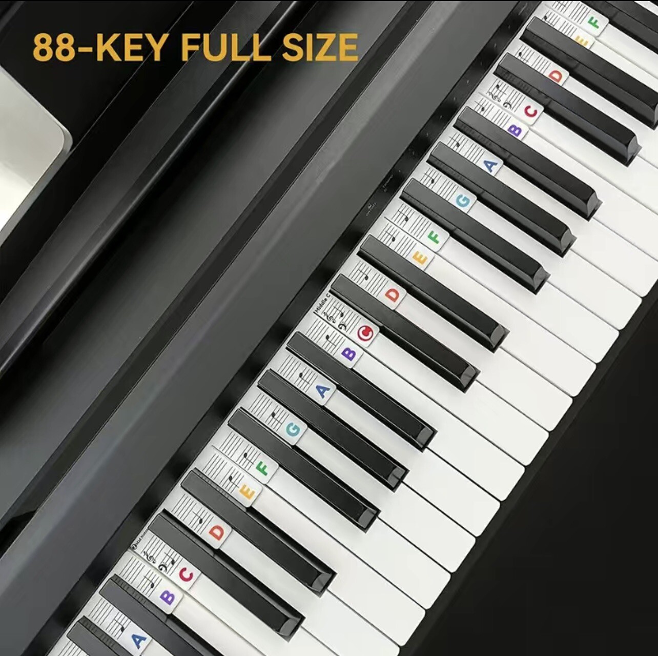 Brand New Piano Notes Guide For Beginner. 88-Key Full Size, Made Of Silicone.