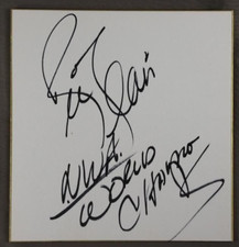 NWA WORLD Champion Ric Flair Nature Boy autograph shikishi