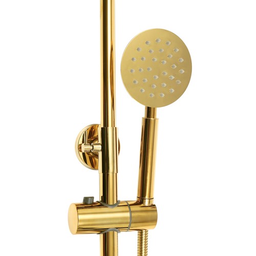 Gold Retro Regen-Duschsystem Duschkopf Handbrause Regendusche Duschset DHL - Bild 6 von 19