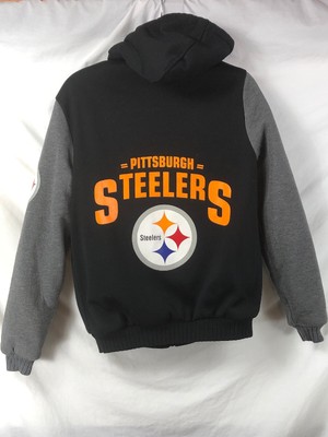 Pittsburgh Steelers Hoodie Zip up Jacket Coat Winter Warm 