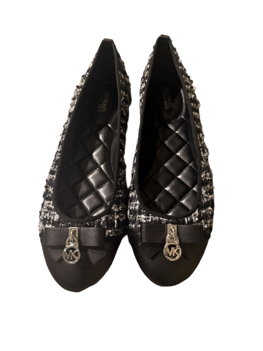 MICHAEL Michael Kors Honey Ballet Checkered Tweed Shoes MICHAEL Michael Kors Honey Ballet Checkered Tweed Shoes