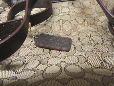 COACH F30275 LIGHT KHAKI CHALK OUTLINE SIGNATURE BILLIE BACKPACK‎ Coach Outline Signature Billie Backpack F30275 Khaki / Brown  main image 4