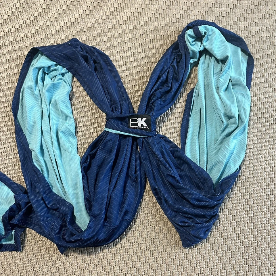 Portabebés Baby K’tan Active Oasis envolvente talla grande azul elástico cómodo Foto 2 de 4