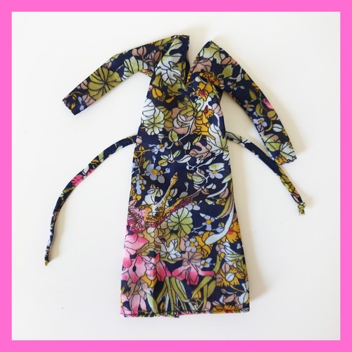 Vintage Barbie Fashion Collectibles #1900 Floral Dress Boho Clothes 1980 RARE