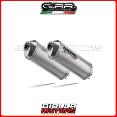 GPR AUSPUFFENDROHRE Kawasaki Zzr 1400 2008-2011 ZUGELASSEN Satinox K.121.CAT.SA