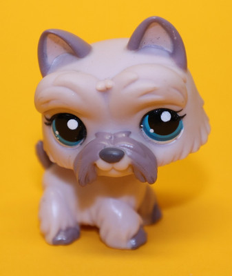 LPS Littlest Pet Shop 1201 Scottish Terrier Hund Dog G2 Grau Blauäugig Hasbro