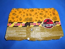 JURASSIC PARK LOST WORLD Empty FOIL WRAPPER TOMBOLA Chocolate Kinder Egg 1997