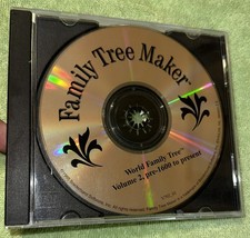 CD Rom Family Tree Makers Family World Family Tree Vol 2, Pre-1600 To Present