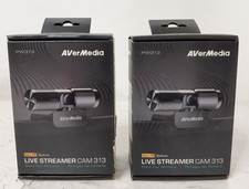 Lot of 2 AVerMedia Live Streamer Cam 313 PW313 USB Webcam Full HD - New
