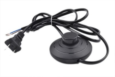 Foot Pedal Push Switch Inline Lamp Light Onoff Control Footswitch With Wire Plug