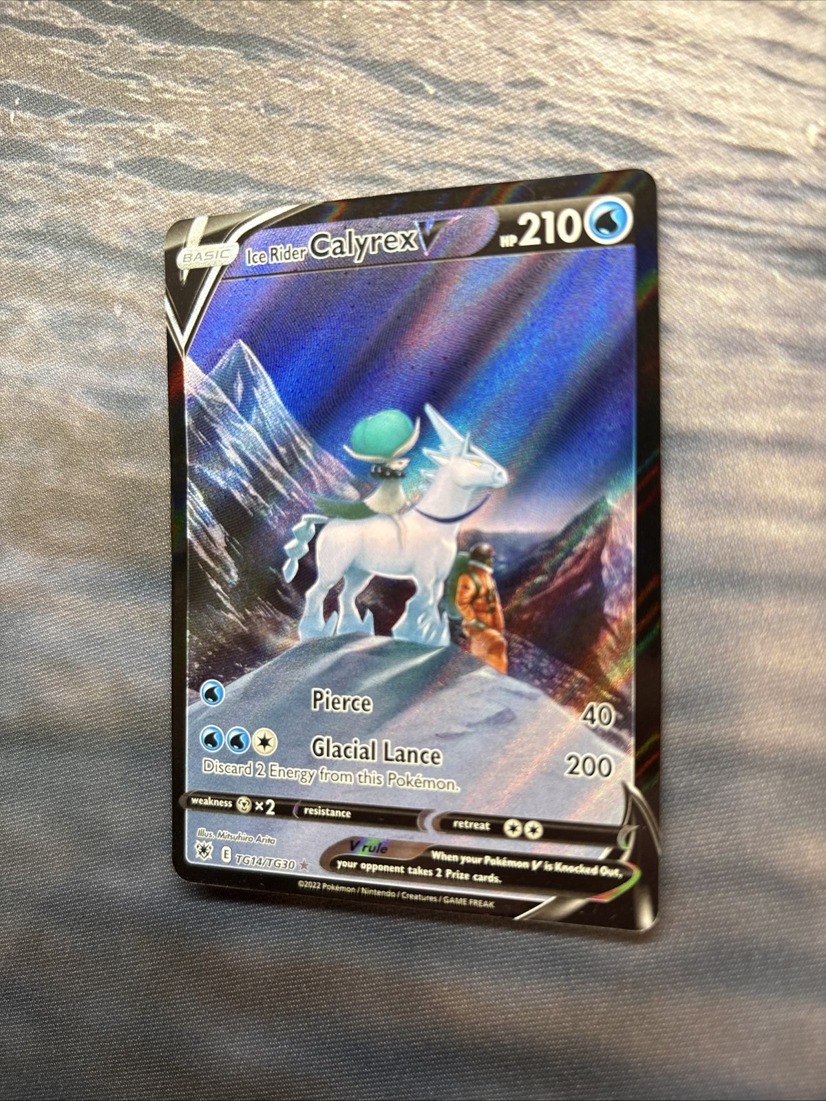 Ice Rider Calyrex V TG14/TG30 Swsh10: Astral Radiance Trainer Gallery Holo