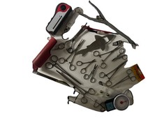 Various Fishing Tackle Tools And Scales,scissors,bells,opener