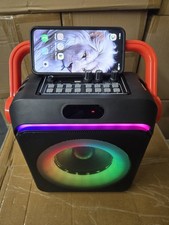 Karaoke Machine with 2 Wireless Microphones Portable Bluetooth Karaoke Speaker