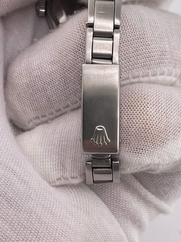 ROLEX Oyster Perpetual 6718 White Mother of Pearl Diamond Dial Full Set image 6