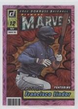 2022 Panini Donruss Marvels Pink Fireworks Francisco Lindor #M-10 17tq
