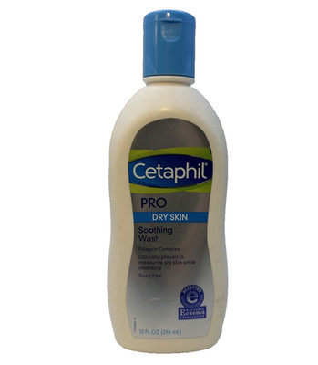 Cetaphil Pro Dry Skin Soothing Wash Body 10 Fl Oz White Plastic New