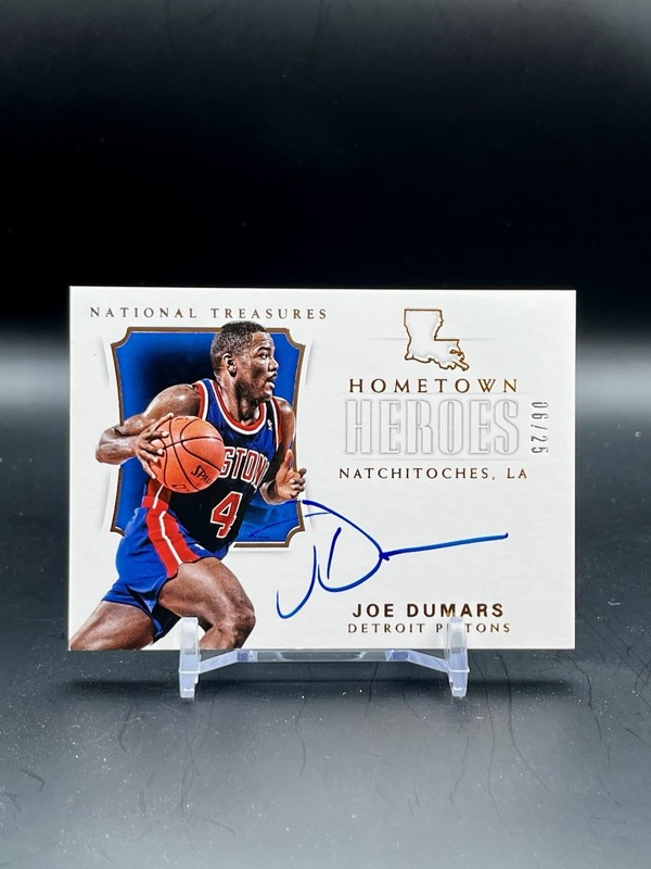 2017-18 Panini National Treasures - Joe Dumars Hometown Heroes /25 Auto Pistons
