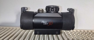​Red Dot 30 Tactical Reflex Sight Scope Dual Red Green Reticle Flip Covers Rail