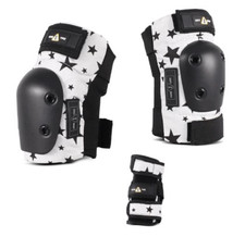 One Tri - Knee Pads Elbow Pads Wrist Guard Combo Pack - STARS - JR