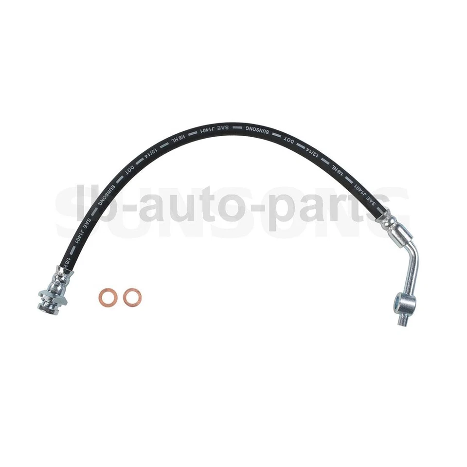 2X Manguera de línea de freno delantero Sunsong para Nissan Frontier 1998 1999 2000 2001 Foto 4 de 4