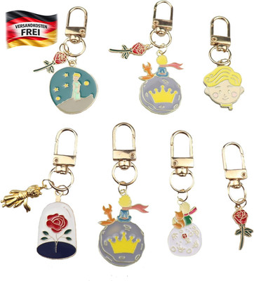 Schlüsselanhänger Set 7 Stück für Geldbörsen Taschen Geschenk Kreativ klein Prin