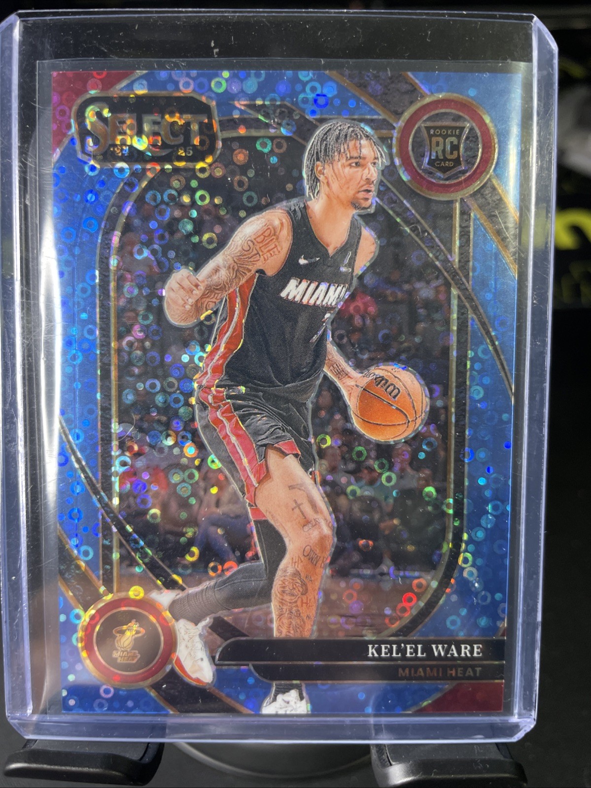 2024-25 Panini Select Courtside Kel'el Ware #273 Light Blue Disco Prizm /99 (RC)